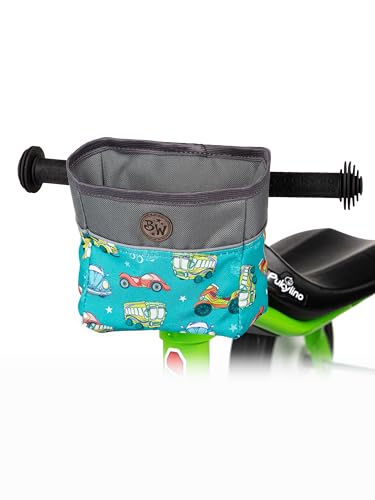 BAMBINIWELT Kinder Lenkerkorb Tasche für Laufrad Dreirad Rutschfahrzeuge für PUKYlino WUTSCH FITSCH My First PUKY wasserabweisend robust mit Reflektorstreifen Farbe Modell 02