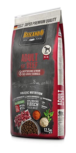 Belcando Adult GF Beef 12 5 kg getreidefreies Hundefutter Trockenfutter ohne Getreide mit Rind Alleinfuttermittel für ausgewachsene Hunde ab 1 Jahr
