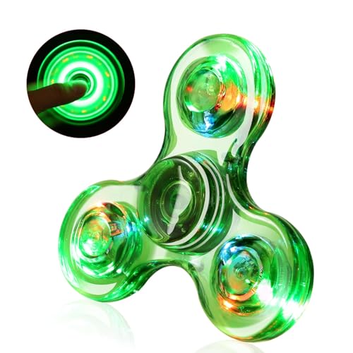 SCIONE Leuchtende Toys Ostern Geschenke für LED Kristall Finger Toy Grün