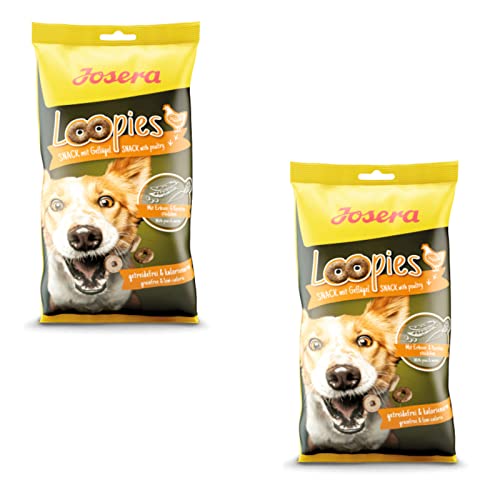 Josera Loopies Geflügel - Leckerlis für Hunde - Doppelpack - 2 x 150 g