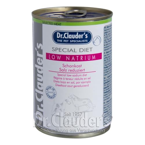Dr. Clauders Special Diet Low Natrium 6X 400g Hundefutter
