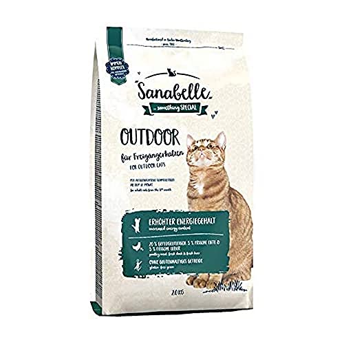 Sanabelle Outdoor Katzentrockenfutter für ausgewachsene Katzen ab dem 12. Monat besonders geeignet für Freigängerkatzen mit erhöhtem Bewegungsumfang 2 kg
