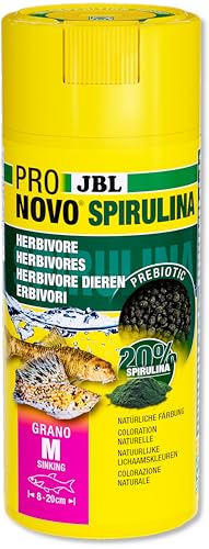 JBL PRONOVO GRANOünfuttergranulat für alle Aquarienfische von 8 20 cm Fischfutter Granulat Klickdosiereröße M 250