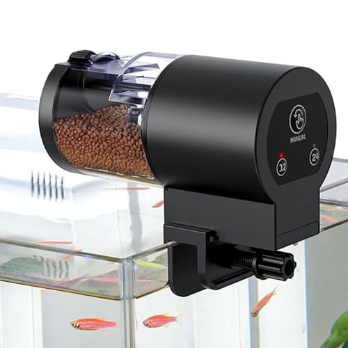 Automatischer Fischfutterautomat 100ml Intelligenter Futter Spender Futterautomat Für Aquarium Für Schildkröten Kampffisch Kleines Aquarium Zuhause Büro Reise
