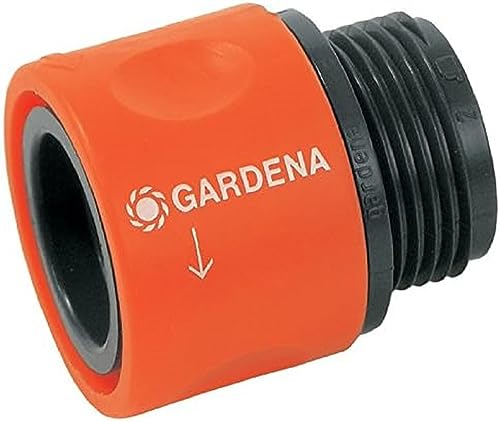 Gardena Übergangs-Schlauchstück Verbindungsstück aus dem Original Gardena System für den Übergang von einer Schlauchverschraubung zum Gardena Hahnverbinder 26 5 mm G 3 4 Zoll 0917-50