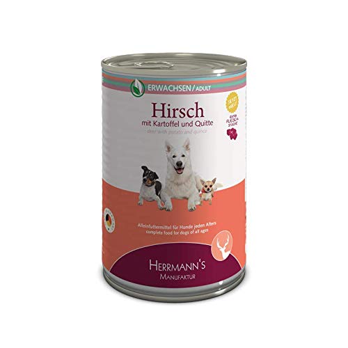 Herrmanns Hundefutter Hirsch mit Kartoffel und Quitte 400 g