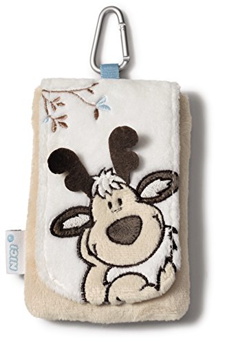  37979   Handytäschchen Happy Winter Rentier Plüsch 13.5x 9 cm