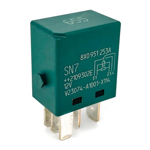 Automotive Relay V23074-A1001-X114 8x0951253a 655 12VDC 30A 5 Pins Windschutzscheibe Wischermotor Relais HFV6-G 12-Z7ST-R.