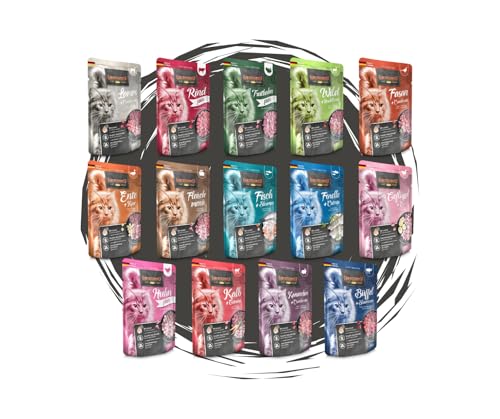 Leonardo - Katze Nassfutter - Frischebeutel Bigpack Bundle - Mix 5 mindestens garantiert 8 Sorten - 24x85g