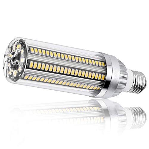 LANMOU Superhelle Mais Licht 54W LED Glühbirne E27 Edison LED Lampe mit E40 Adapter für Gewerblichen Bereich Supermärkte Tankstellen Garage Lager Werkstatt Fabrik Hof Beleuchtung WarmWhiteLight