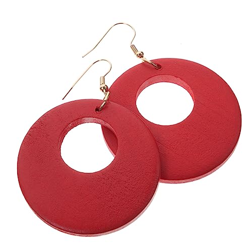 KICHOUSE Runde Geometrische Stabilem Rot mit Baumelanhänger für Besondere Anlässe
