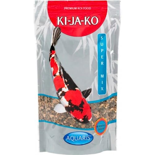 KI-JA-KO Super Mix Wellness-Koifutter in Premiumqualität 3 kg 6mm - für Koi-Karpfen das Wellness-Koifutter Weizengeschmack
