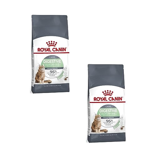 Royal Canin Digestive Care Doppelpack 2 x 400 g Trockenfutter für ausgewachsene Katzen Empfohlen zur Unterstützung Einer gesunden Verdauung Verlangsamte Nahrungsaufnahme