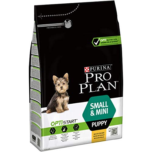 Pro Plan Dog Small und Mini Puppy Hund Huhn und mit Reis Trockenfutter 1er Pack 1 x 3 kg Beutel