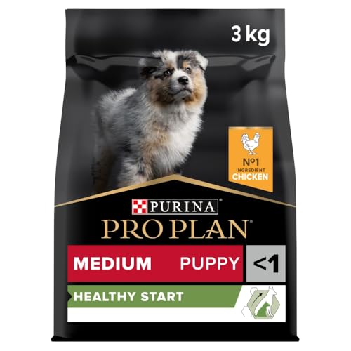 Pro Plan Grain Free Medium Puppy Healthy Start Welpenfutter trocken reich an Huhn 1er Pack 1 x 3 kg