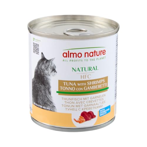 almo nature HFC Natural Katzenfutter nass mit Thunfisch und Garnelen 280g x 12 4.2 kg