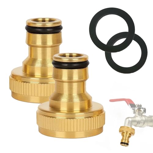 ALLY-MAGIC Messing Schlauchanschluss Adapter Wasserhahn Adapter 1 2 Zoll Hahnverbinder für Haus Gartenschlauch Schlauch Teile Stecker und Garten Spritzpistole E22-ZJT-NLW