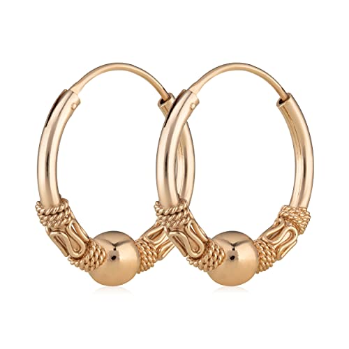 NKlaus Paar 20mm Ohrringe Keltische Creole Gothic Celtic Bali Creolen Vergoldet 5081