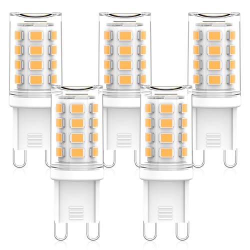 RuLEDne G9 LED Lampe 3W Ersatz Für Halogenlampe 28W 25W 30W LED Leuchtmitte Warmweiß 3000K AC 220V-240V CRI 85 Kein Flackern 360 Grad Winkel Nicht Dimmbar 5er Pack