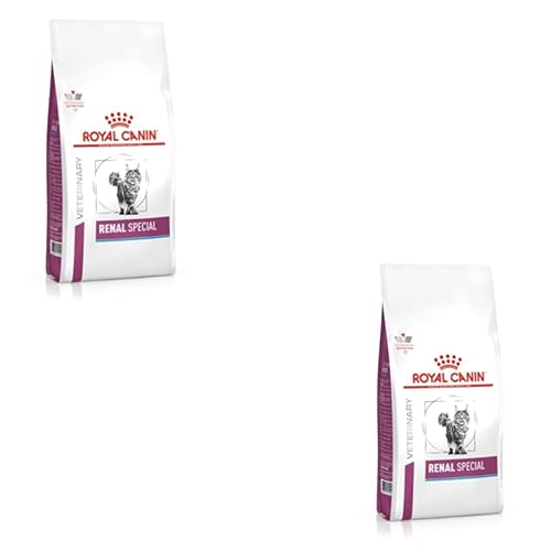 Royal Canin Veterinary Renal Special Feline Doppelpack 2 x 400 g Diät-Alleinfuttermittel für ausgewachsene Katzen Kann dabei helfen die Nierenfunktionen zu unterstützen