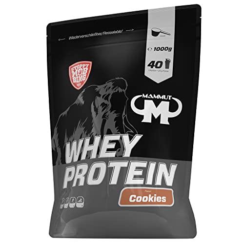 Mammut Nutrition Cookies 1kg 27gßpulver hohem BCAA Anteil Perfekte Löslichkeit Wasser Milch Ideale Zwischenmahlzeit
