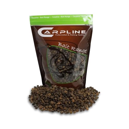 Carpline24 Black Tigers Tigernüsse Mix - 1 Kg - 8 bis 22 mm Tigernuss Angelköder für Karpfen zum Anfüttern Angeln Grundfutter Carp Baits Fischfutter Karpfenköder geringer Beifang