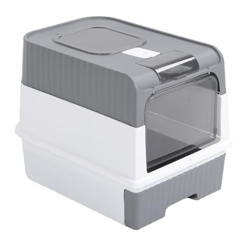 HEEPDD Katzentoilette Geräumiges Schubladendesign mit PP-Material überzogene Katzentoilette mit Ultraviolettem Licht für Zuhause oder Innenräume