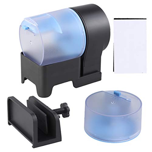 COLLBATH Futterspender Für Fische Mit Timer-Funktion Automatischer Fischfutterautomat Für Aquarien Einstellbare Fütterungsintervalle Feuchtigkeitsgeschütztes Design