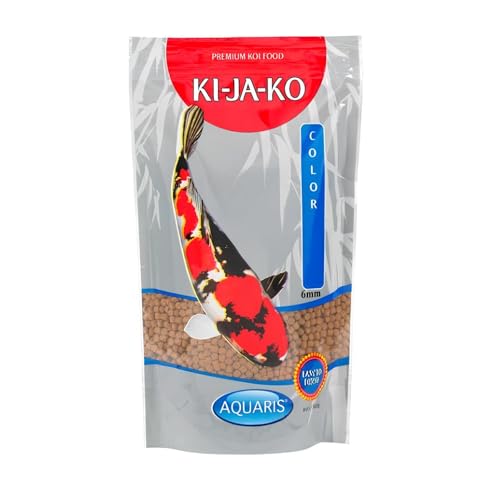 KI-JA-KO Color Koifutter 10 kg 6 mm - mit natürlichen Pigmenten enthält Carotinoide und Astaxanthin verbessert die Farbe und natürliche Pigmentierung