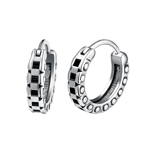 Yumilok Vintage Uhrenarmband Muster Creolen Ohrringe Fanggerät Ohrringe Herren Ohrstecker Edelstahl Für Männer Damen Huggie Knorpel Piercing