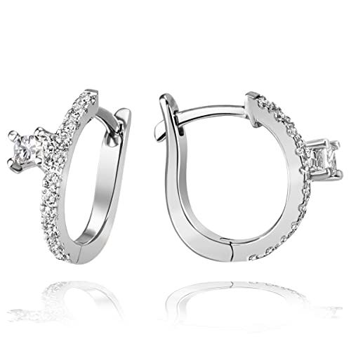  585   Weißgold 2 Diamanten 0 10ct. Cerreeschliff 22 Brillanten 0 20ct.