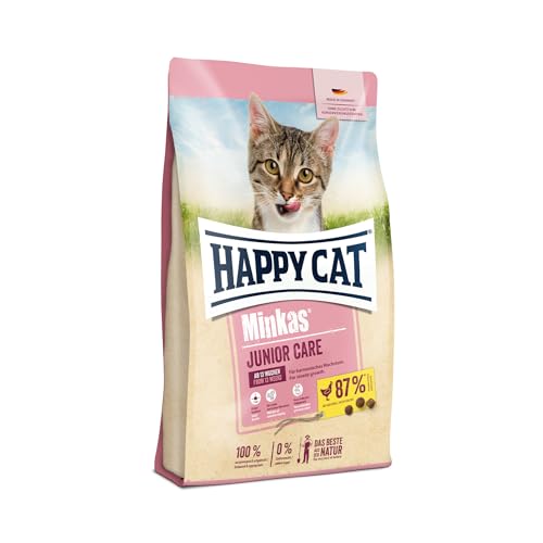 Happy Cat 70399 Happy Cat Minkas Junior Care Geflügel 500 g Trockenfutter für Jungkatzen 13 Wochen bis 12 Monate 500 g Inhalt