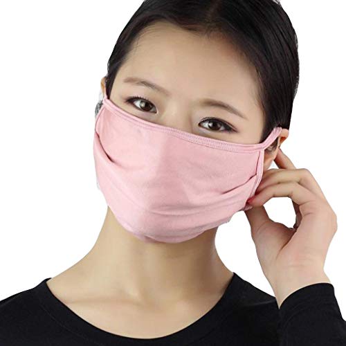 Lulupi Mundschutz Multifunktionstuch Atmungsaktiver Staubdicht Stoffmaske Seide Waschbare Wiederverwendbar Mund-Nasenschutz Elegant Einfarbig Bandana Maske Motorrad Halstuch Schal