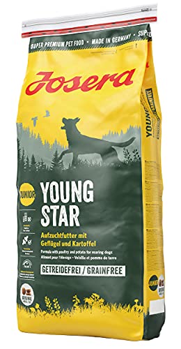 JOSERA YoungStar 1 x 15 kg getreidefreies Welpenfutter für mittlere und große Rassen Super Premium Trockenfutter für wachsende Hunde 1er Pack