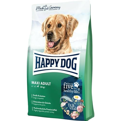 Happy Dog 60762 - Supreme fit vital Maxi Adult - Hunde-Trockenfutter für große Hunde - 4 kg Inhalt