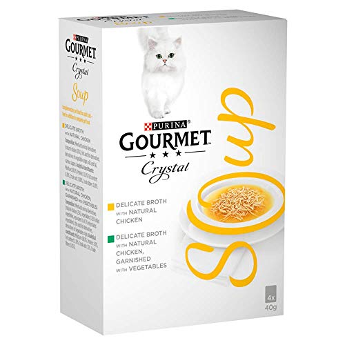 Gourmet Katzenfutter Suppe mit Huhn und Gemüse 4 x 40 g 10 Stück