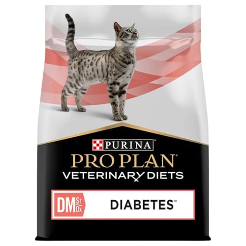 Pro Plan Veterinary Diets DM Diabetes Management Katze 1 5 kg Diätetisches Alleinfuttermittel für ausgewachsene Katzen Trockenfutter zur Regulierung der Glucoseversorgung