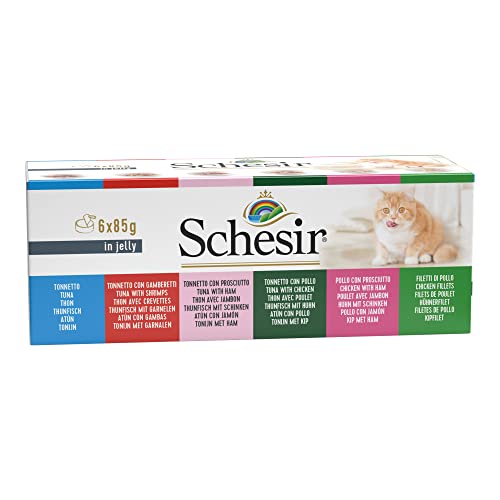 Schesir Katzennassfutter Natural Jelly Multipack 1er Pack 1 x 510 g