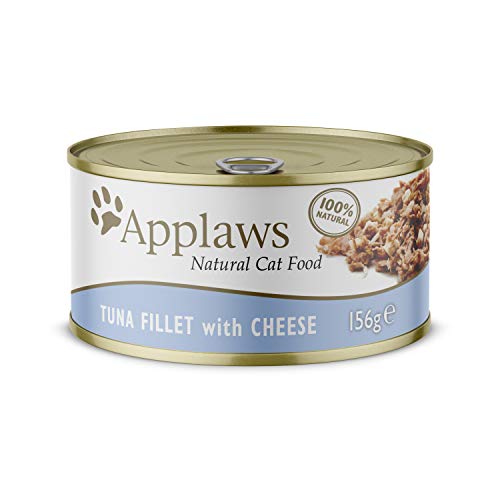 Applaws Cat Tin Tuna Fillet and Cheese 156 g Pack of 24