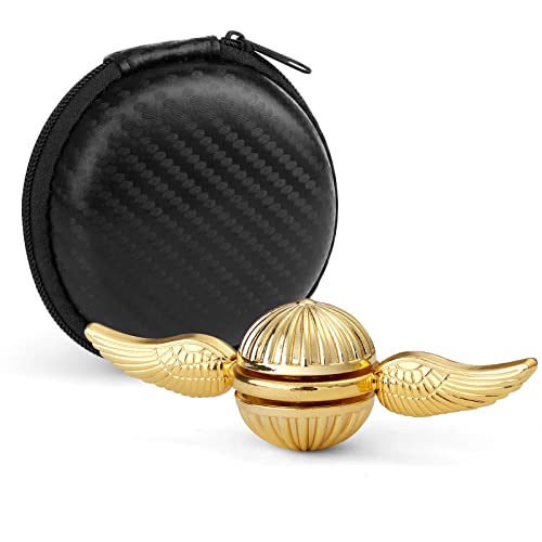 Dilabnda Gold Fingger sensorisches Handspinnspielzeug für Fans der mittelalterlichen magischen Zauberwelt hilft bei und Angst bei Kindern und Erwachsenen