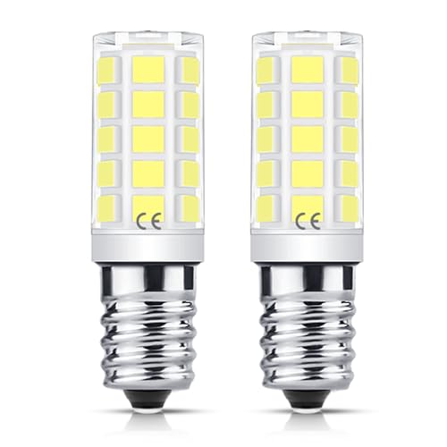 Flaspar E14 LED Glühbirne für Dunstabzugshaube Kaltweiß 6000K 3W 410LM E14 LED Lampe Ersatz 40W Halogen birne für Abzugshaube Kühlschranklampe Salzlampe Nicht Dimmbar 2er Pack