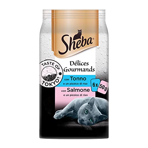 Sheba D lice Gourmands Tokyo Katzenfutter mit Thunfisch und Lachs 72 Beutel 50 g