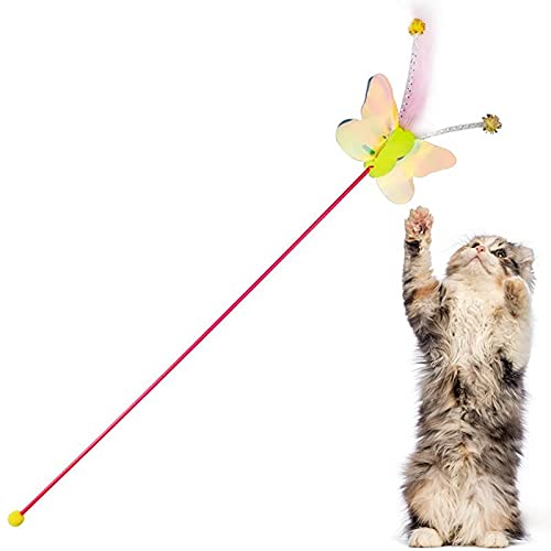 Liudan Federspielzeug für Interaktive Spaß Kätzchen Kitty Color