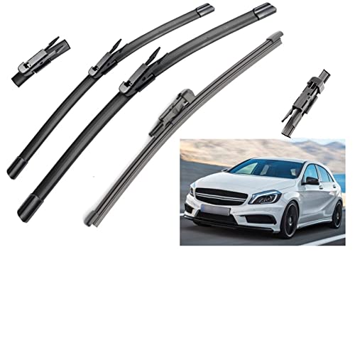 Scheibenwischerblätter Scheibenwischer Für Benz A-Klasse W176 A Klasse A160 A180 A200 A45 2013-2015 24 19 10 Vorne Hinten Wischerblätter Bürsten Schneider Zubehör Auto