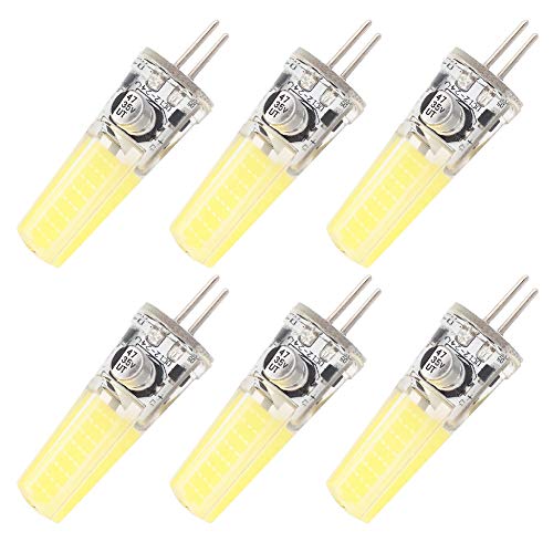 GRV G5.3 COB 2508 4W AC12V DC12 24V GX5.3 bi pin Basis Kabinett Led Silikon Licht Kristall 35w Halogen Track Birne Ersatz Kaltes Weiß 6 Stück