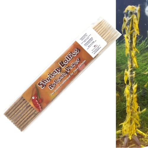 Schmitt Aquaristik Shrimp-Lollies Artemia Power 10 Stück Futter für Garnelen Lollies Futter Blütenpollen