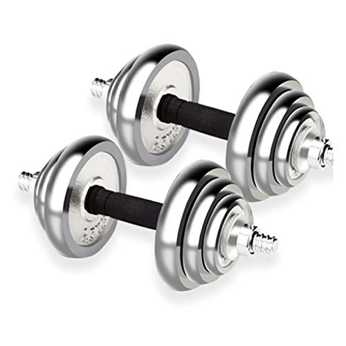 ZXQZ Fitness Hanteln Abnehmbare Galvanisierte Aus Gusseisen Extra Zum Formen Der Hüften Übungsschultern und Bauchmuskeln Kleine Size 25kg 12.5kgx2