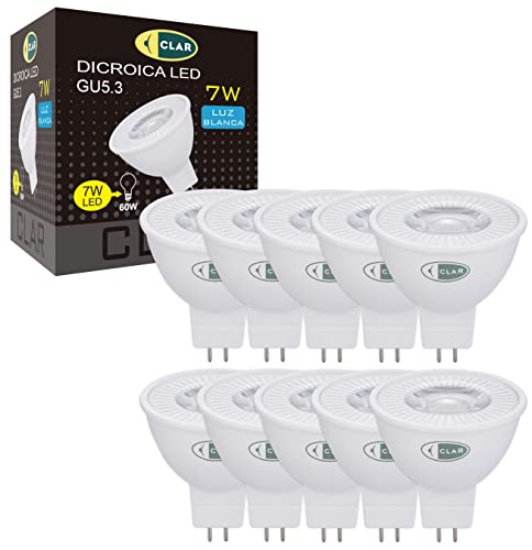 CLAR - GU5.3 LED LED Spot 12V MR16 7W 4000 K Pack 10