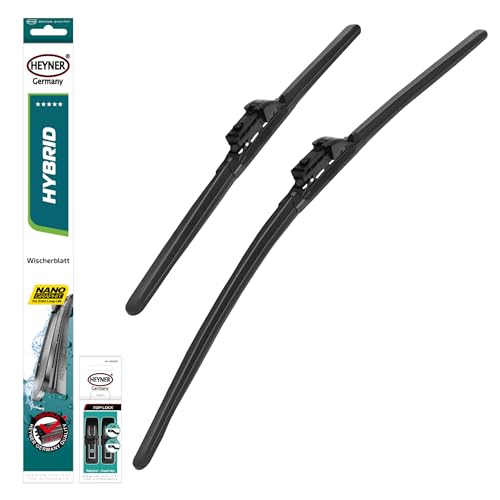 HEYNER Scheibenwischer Set passend für BMW X4 04.2018-10.2024 HYBRID Flachbalkenwischer Frontscheibenwischer