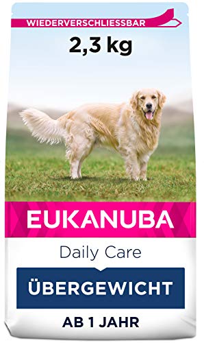 Eukanuba Daily Care Overweight Sterilised Trockenfutter Fettarmes Spezialfutter für übergewichtige oder kastrierte Hunde 2 3 kg
